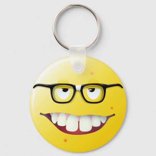 Porte-clés Face nerd (Recto)