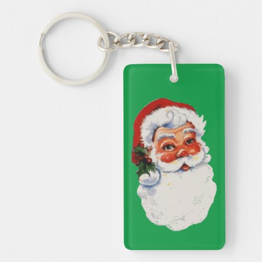 Porte-clés Face Père Noël vintage (Devant)