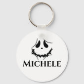 Porte-clés Face simple de citrouille jack-o-lanterne Hallowee (Verso)