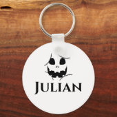 Porte-clés Face simple de citrouille jack-o-lanterne Hallowee (Verso)