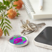 Porte-clés Face violette à bouche ouverte Thunder_Cove (Côté)