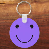 Porte-clés Face violette bleue (Recto)
