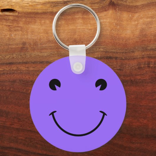 Porte-clés Face violette bleue (Recto)