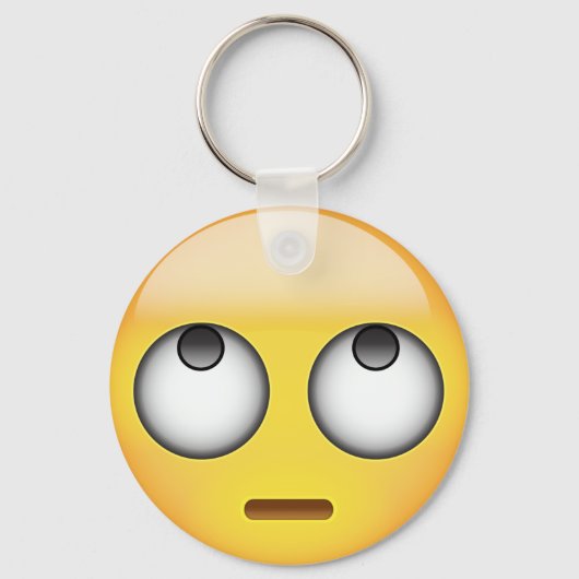 Porte-clés Face With Rolling Eyes Emoji (Recto)