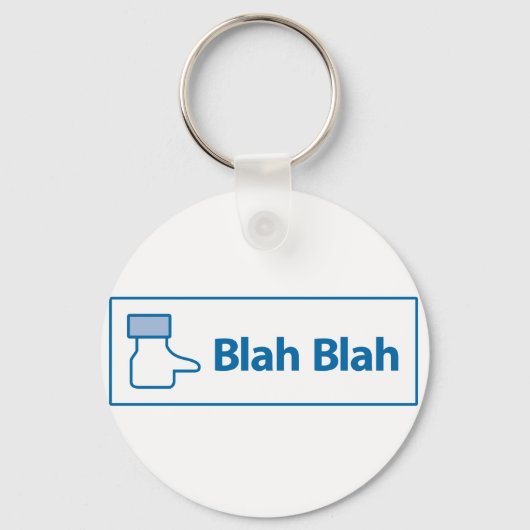 Porte-clés Facebook Blah Blah (Recto)