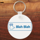 Porte-clés Facebook Blah Blah (Recto)