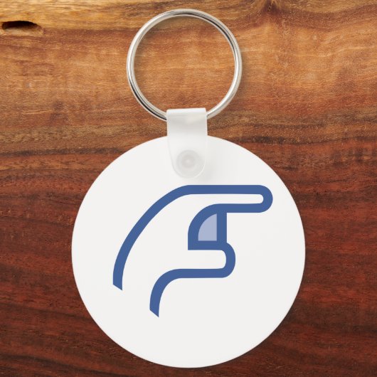 Porte-clés facebook POKE me (Recto)