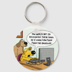 Porte-clés Facebook pour des chiens
