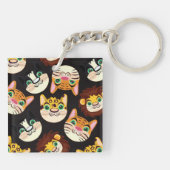 Porte-clés Faces de chat (Dos)