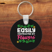 Porte-clés Facilement Distrait Par La Fleur (Recto)