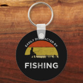 Porte-clés Facilement Distrait Par La Pêche (Recto)