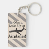 Porte-clés facilement distrait par les avions (Dos)