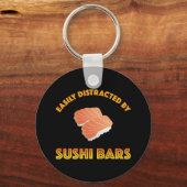 Porte-clés Facilement Distrait Par Les Bars À Sushi (Recto)