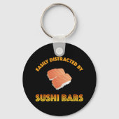 Porte-clés Facilement Distrait Par Les Bars À Sushi (Verso)