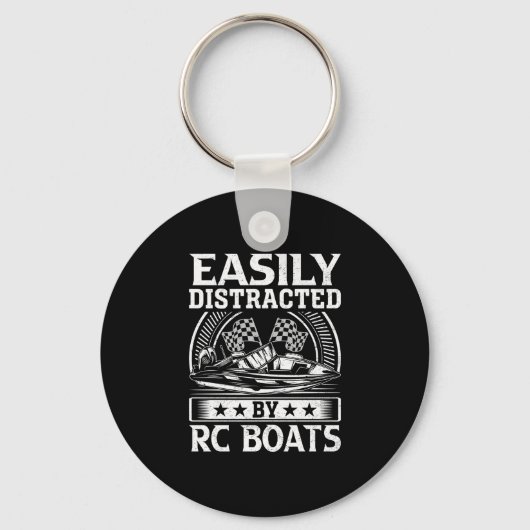 Porte-clés Facilement distrait par les bateaux télécommandés (Recto)