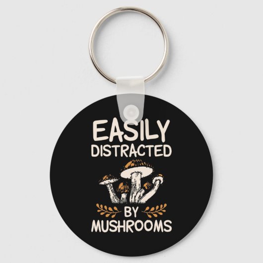 Porte-clés Facilement Distrait Par Les Champignons (Recto)