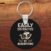Porte-clés Facilement Distrait Par Les Champignons (Recto)