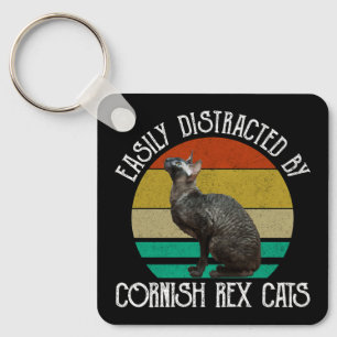 Porte-clés Facilement Distrait Par Les Chats Cornish Rex