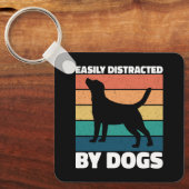 Porte-clés Facilement Distrait Par Les Chiens De Mignons Amou (Recto)