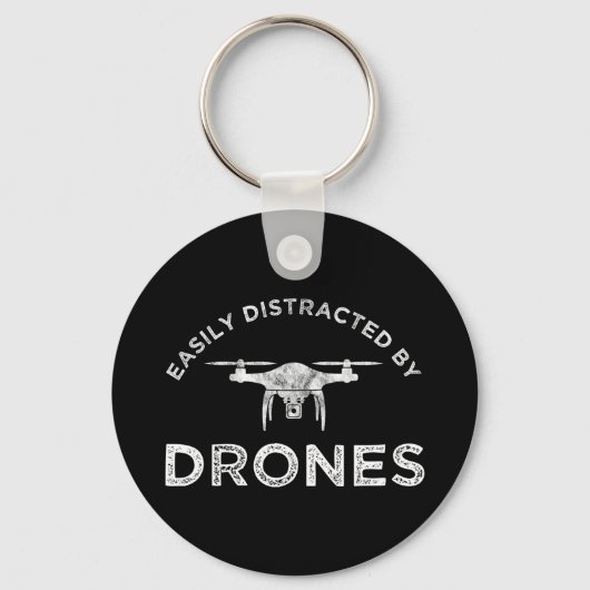 Porte-clés Facilement Distrait Par Les Drones (Recto)