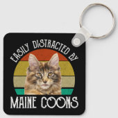 Porte-clés Facilement Distrait Par Les Maine Coons (Dos)