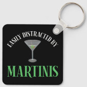 Porte-clés Facilement Distrait Par Les Martinis (Dos)