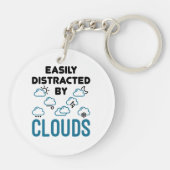 Porte-clés Facilement distrait par météorologie nuageuse Mété (Dos)