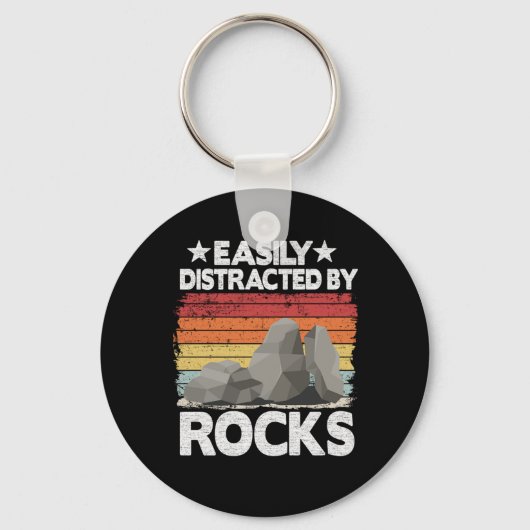 Porte-clés Facilement Distrait Par Rocks Collector Minéral Ré (Recto)