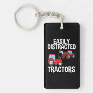 Porte-clés Facilement Distrait Par Tracteurs Fermier Tracteur