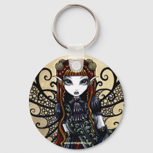 Porte-clés Faery d'une chevelure auburn de Goth de la