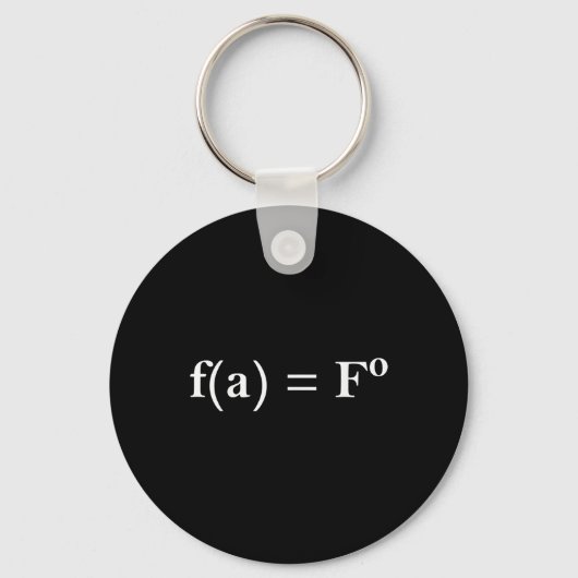Porte-clés Fafo Math Equation Funny Novelty Math Enseignant N (Recto)