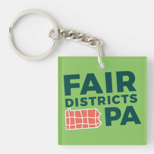 Porte-clés Fair Districts PA Porte - clé