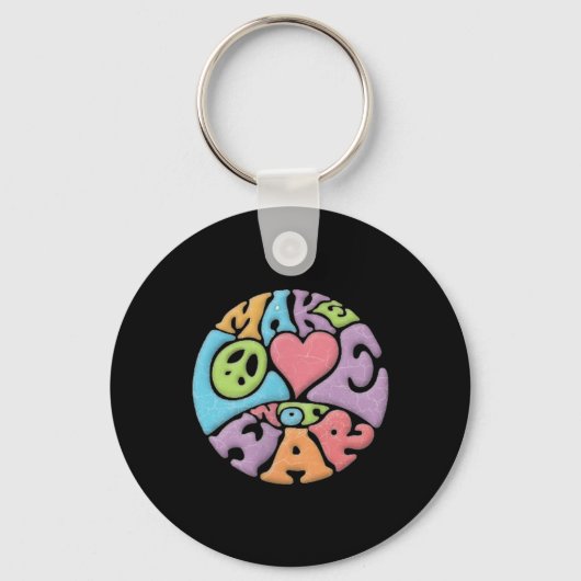 Porte-clés Faire de l'amour pas la guerre (Recto)