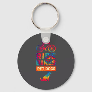 Porte-clés Faire du vélo Caresser les chiens Vélo Cyclisme Vé