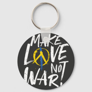 Porte-clés Faire l'amour et non le soutien à la guerre en Ukr
