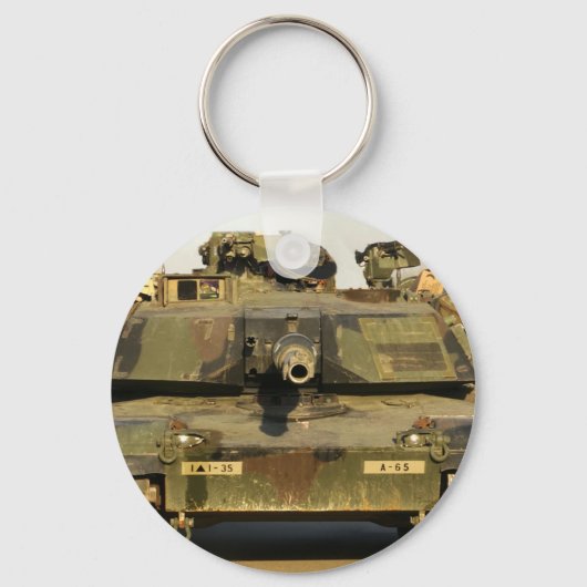 Porte-clés Faire ma journée M1A1Abrams MBT (Recto)