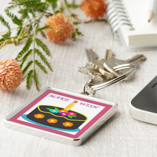 PORTE-CLÉS FAIRE UN SOUHAIT (Côté)