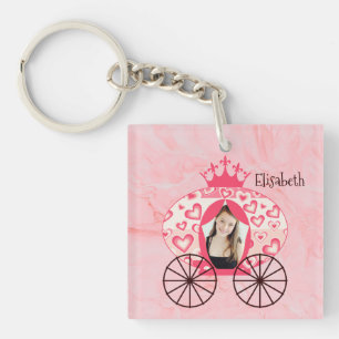 Porte-clés Fairytale Royal Princess Carriage Girl Anniversair