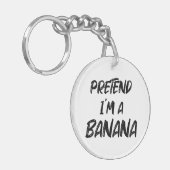 Porte-clés Fais comme si j'étais une banane (Devant gauche)