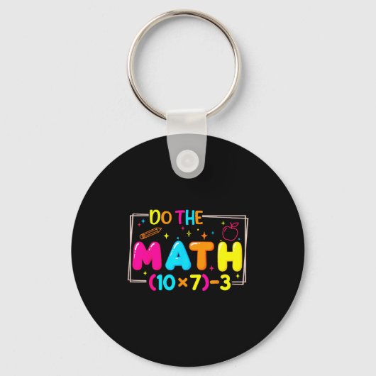 Porte-clés Fais Le Calcul 67 Mème De Professeur Drôle (Recto)