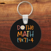 Porte-clés Fais Le Calcul 67 Mème Drôle Six Sept Prof De Math (Recto)