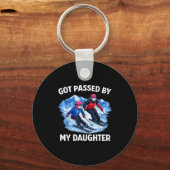 Porte-clés Fais Pédaler Ma Fille Drôle De Ski _27 (Recto)