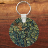 Porte-clés Faisan d'arbre boisé William Morris (Recto)