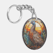 Porte-clés Faisant De Verre Doux Hen (Devant gauche)