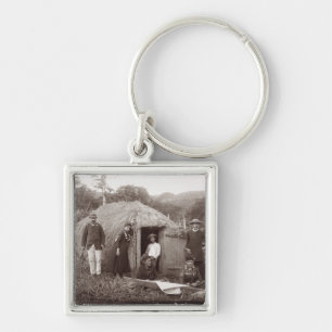 Porte-clés Faisant Tappa, un tissu indigène, c.1875 (photo d