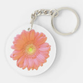 Porte-clés Faisée de gerbera orange (Dos)