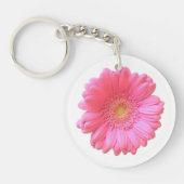Porte-clés Faisée de gerbera rose (Devant)