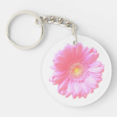 Porte-clés Faisée de gerbera rose pâle (Devant)