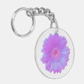 Porte-clés Faisée de gerbera violette (Devant gauche)