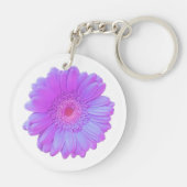 Porte-clés Faisée de gerbera violette (Dos)